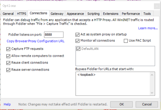 connections配置